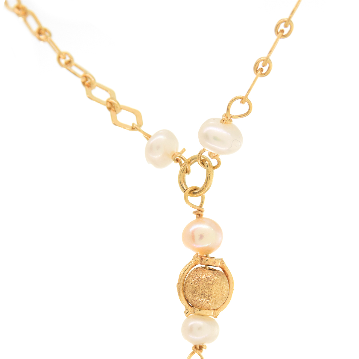 Collar Love Pearls en Oro Amarillo 18K con Perlas