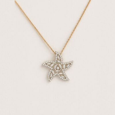 Collar Diamantesta Isamar en Oro Rosa 18K con Diamantes