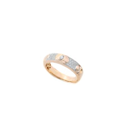 Sortija Diana en Oro Rosa 18K con Diamantes