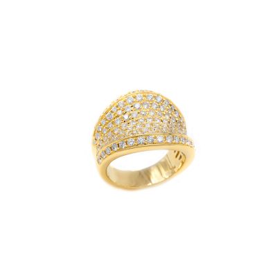 Sortija Hatun en Oro Amarillo 18K con Diamantes