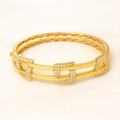 Pulsera Diamantesta Cuadrillion en Oro Amarillo 18K