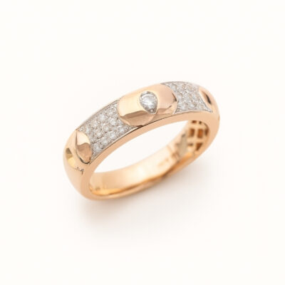 Sortija Diamantesta Diana en Oro Rosa 18K con Diamantes