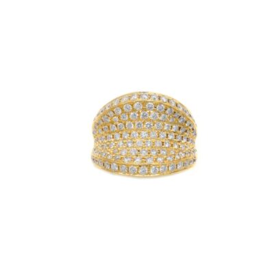 Sortija Diamantesta Hatun en Oro Amarillo 18K con Diamantes