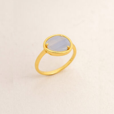 Sortija Killa de Piedra Luna en Oro Amarillo 18K