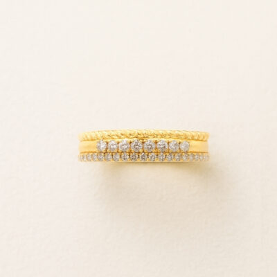 Sortija Diamantesta Isamar en Oro Amarillo 18K con Diamantes