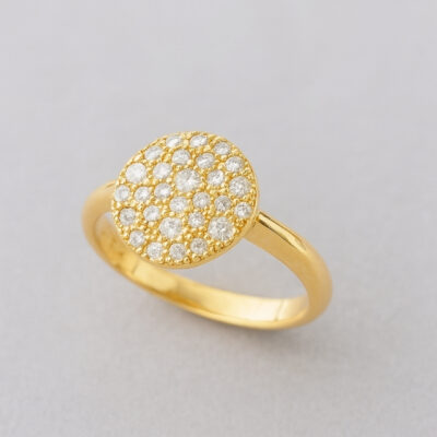 Sortija Diamantesta Pomellato en Oro Amarillo 18K con Diamantes