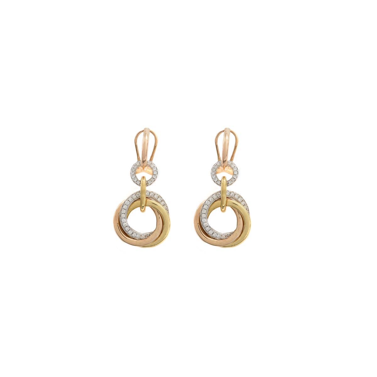 Argollas Diamantesta Cartier en Oro Amarillo 18k