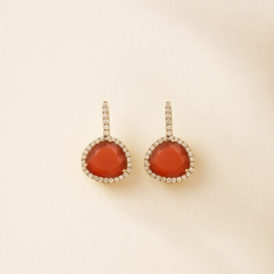 Argollas Biru Pomellato en Oro Rosa 18k con Morganita y Diamantes