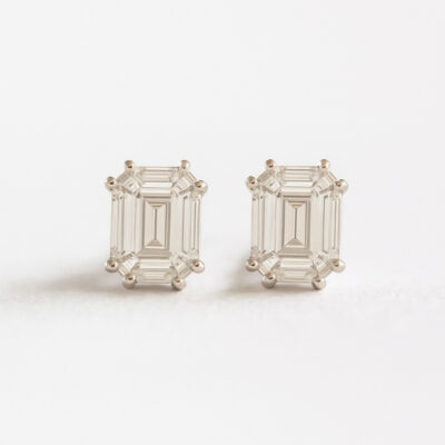 Aretes Diamantesta en Oro Amarillo 18k con Diamantes