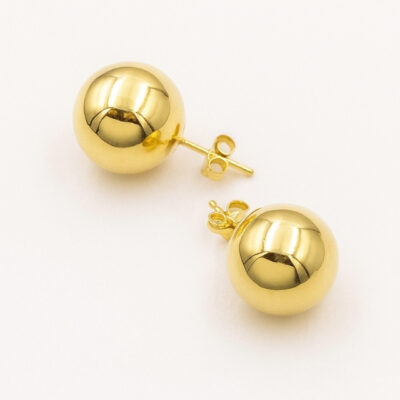 Aretes Kids Bolas en Oro Amarillo 18k