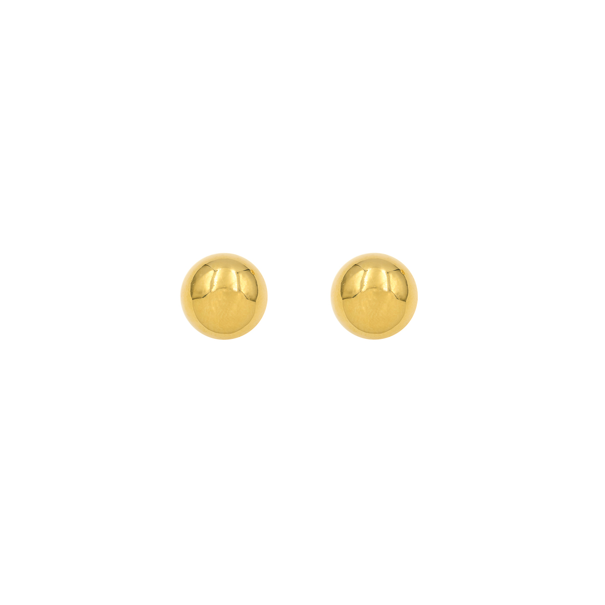 Aretes 18k Bolas en Oro Amarillo