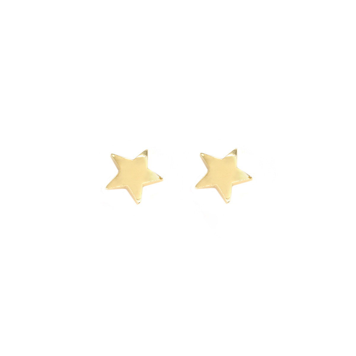 Aretes 18K Estrella en Oro Amarillo