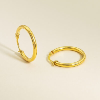 Argollas 18k en Oro Amarillo