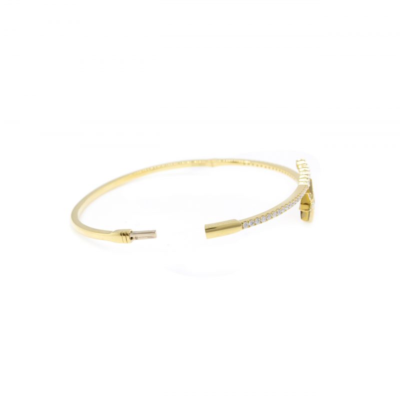 Pulsera Diamantesta Estrella  en Oro Amarillo 18K con Diamantes