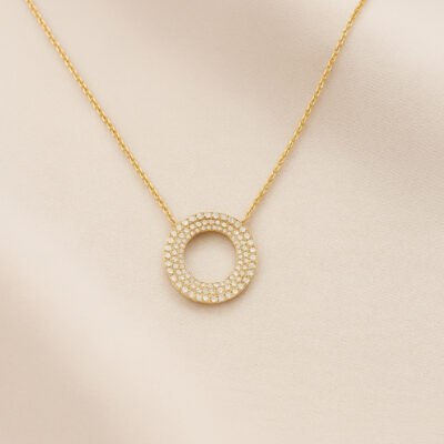 Collar Diamantesta Muyu en Oro Amarillo 18K con Diamantes