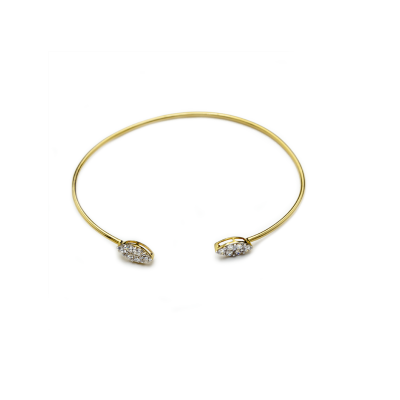 Pulsera dura de Diamantes en Oro 18k