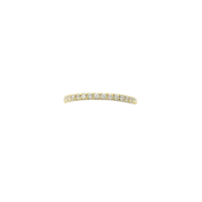 Sortija Riviere Diamantesta en Oro Amarillo 18k con Diamantes