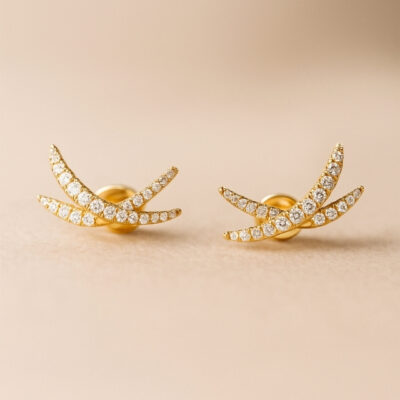 Climber Oro amarillo 18K con diamantes en corte brillantes