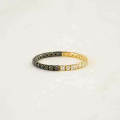 Sortija en oro amarillo 18k con diamantes