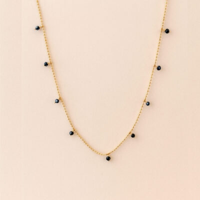 Collar záfiro en oro amarillo 18K