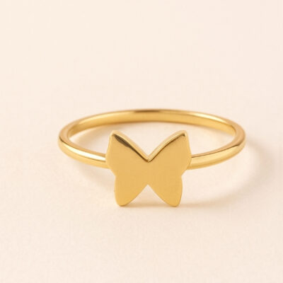 Sortija mariposa en oro amarillo 18k