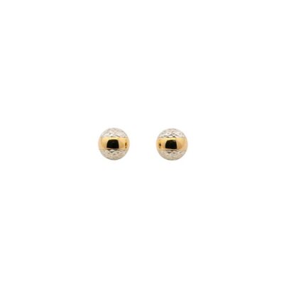 Aretes en Oro Amarillo 18k y Oro Blanco 18K