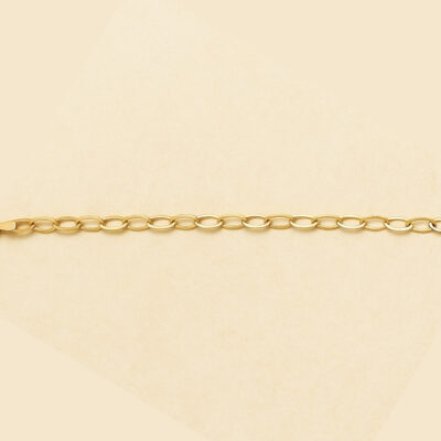 Pulsera de eslabones oval Oro Amarillo 18k