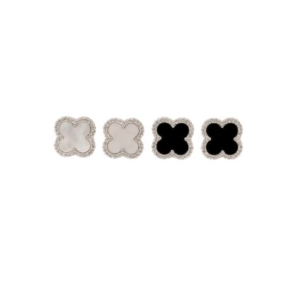 Aretes de flor en  Plata 925