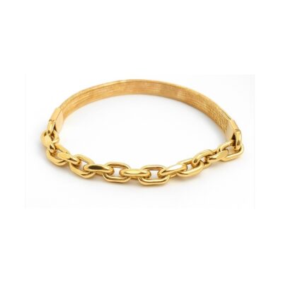 Pulsera Elástica Snake en Oro Amarillo 18k.