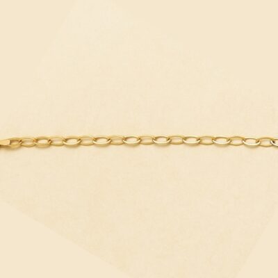 Pulsera de eslabones oval Oro Amarillo 18k
