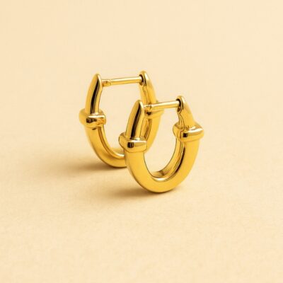 Argollas Ovaladas en Oro Amarillo 18k