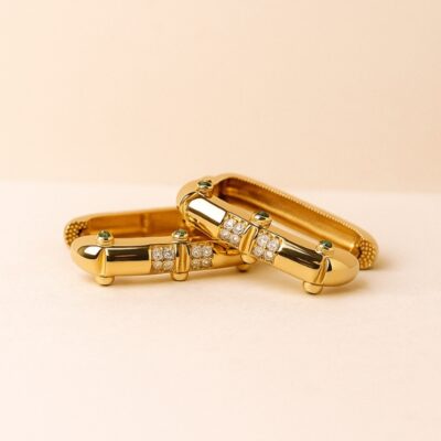 Argolla rectangular en Oro Amarillo 18k