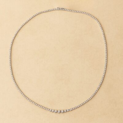 Collar  tennis de diamantes en Platino