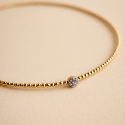 Collar  de diamantes  en Oro Amarillo 18k