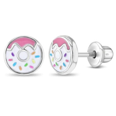 Aretes Kids donuts en plata 925