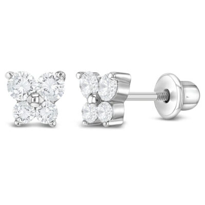 Aretes Kids mariposa en plata 925