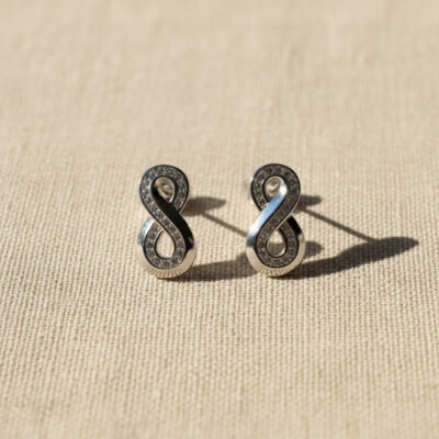 Aretes infinito en plata 925