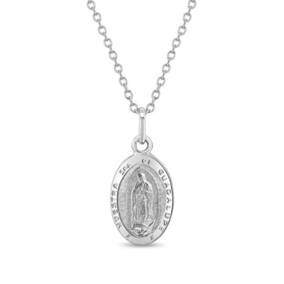 Collar virgen de guadalupe en plata 925