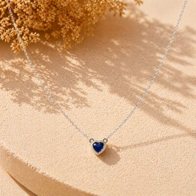 Collar corazón de plata 925