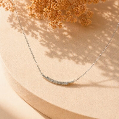 Collar barras de circones de plata 925