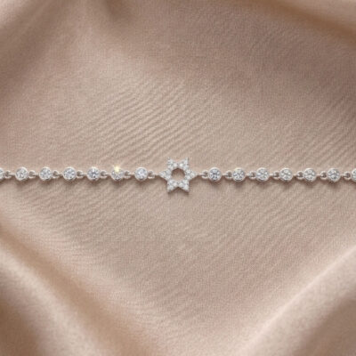 Pulsera de estrella en plata 925