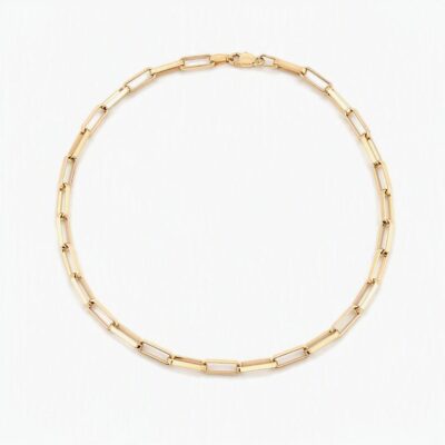 Pulsera lulo Eslabones rectangulares en oro amarillo 18k